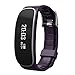 Produktbild Smart Armband, chinatmax Bluetooth 4.0 Armband Sport Schrittzähler Fitness Uhr Herzfrequenz Monitor Activity Tracker Schlaf Monitoring Kalorien Tracker Nachricht Erinnerung für iOS iPhones, Android Samsung Huawei LG Sony Handys, violett