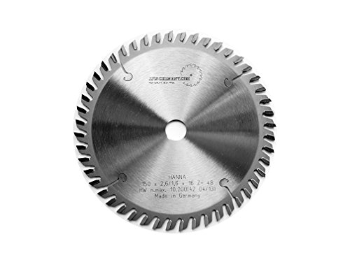 jjw-germany HM – Kreissägeblatt Hanna 150 x 16 Z= 48 WZ für Handkreissägen, 1 Stück, 4250980602053