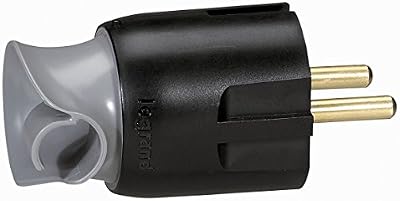 Legrand LEG93973 Fiche 2p+t 16 A plastique orientation du câble 360° Noir