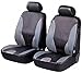 Produktbild Timon 67686, Sitzbezug Schonbezug Autositzbezug, Kunstleder, Vordersitzbezüge, Schwarz, Grau