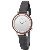 Kerbholz Armbanduhr Luise Walnut Asphalt