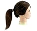 Micro Trader Hairdressing 18" 100% Real Human Hair Training Head With Clamp Stand - 25 X 19 X 15 cm - Brown