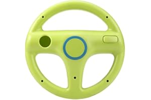 TheMax Green Wheel Steering wii Controller Design Stand Mario Kart Racing Game Steering Wheel Stand For Wii Game Controller (GREEN)