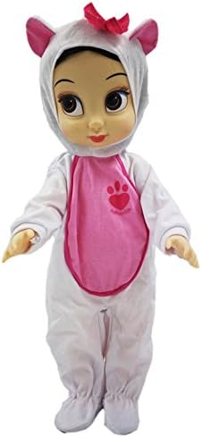 Kusutad Rabbit Romper Doll Clothes For 14.5 -16 inch Wellie Wishers Willa Dolls American Girl Doll