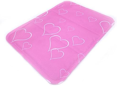 SIYANG Multifunction cool mat Longterm cooling soft Anti-mildew antibacterial (Pink Heart)