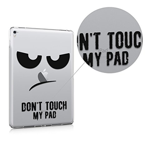 kwmobile Hülle für Apple iPad Pro 9,7″ – Case Handy Schutzhülle TPU Silikon für Tablet – Backcover Cover klar Schwarz Transparent - 6