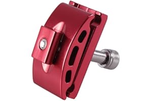 YdseozOA Bicicleta de un Solo Clavo Sentado Rod Clamp Cabeza Ciclismo Tubo sillín Cabeza Tubo sillín Junta Tubo sillín Piezas de reparación Abrazaderas tija Cabeza (Rojo)