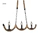 Produktbild Best Kronleuchter - American Village Hanf Seil Kronleuchter Kleider Shop Cafe Restaurant Lampe Nordic Loft Retro Eisen Beleuchtung E14 Drei Scheinwerfer -Home Decor