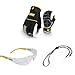 Produktbild Dewalt 3 Finger Arbeitshandschuhe Kunstleder mit Clear Lens Schutzbrille und Halskordel Bundle Deal X 3 Elemente