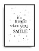 Produktbild Kunstdruck MAGIC - SMILE Fine Art Poster Print Plakat moderne Vintage Deko Bild DIN A4 Geschenk