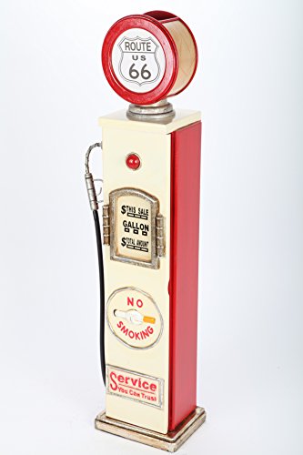 point-home CD-Schrank, Retrolook „Zapfsäule“ mit Licht - 2