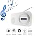 Produktbild Sixcup Tragbares DAB/DAB + Bluetooth-Fähiger Radio BT Digitaler Pocket UKW RDS LED Lautsprecher AUX-Eingang VH (White)