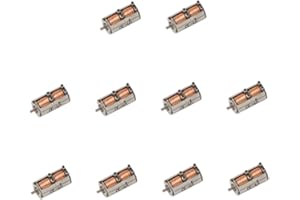 Acxico 10Pcs DC 5V 2-Phase 4-Wire Micro Mini Ultra-Tiny 4mm Precision Small Electric Stepper Motor Small Motor DIY