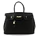 Produktbild Briosa - Handtasche, Tessie, Schwarz, leder, made in Italy - EB007NERO