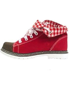Canvas Stiefel Jacky rot braun rot Vintage