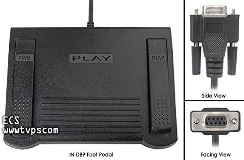 ECS IN-DB9 Serial Port Transcription Foot Pedal