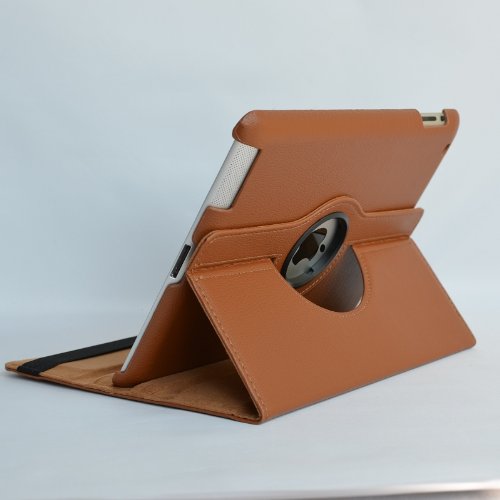 inShang ipad 2 Hülle ipad 3 Cover für Apple iPad 2/3/4, Edles PU Leder Tasche Hülle Skins Etui Schutzhülle Ständer Smart Case für Tablet iPad, Super Automatische Einschlaf-/Aufwach funktion, 360 Grad rotierende Schutzhülle mit Standfunktion + inShang Logo hochwertigen Stylus Eingabestift Stift - 4