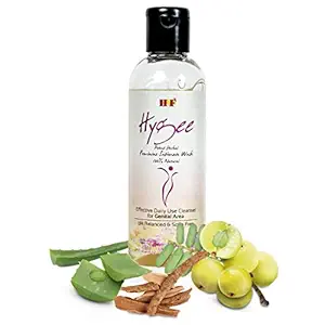 HYGEE Intimate Wash for Women 100% Natural and Herbal pH Balance Women Intimate Hygiene Wash Daily Care with Aloe Vera, Lodhra & Fitkari (Pack of 1)