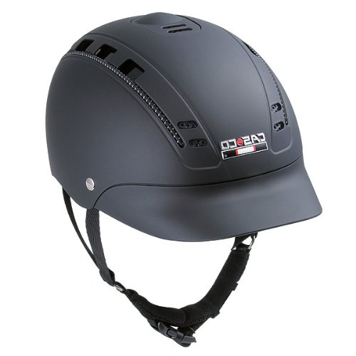 Preisvergleich Produktbild CASCO Reithelm PASSION, schwarz-titan, L (59-63 cm)