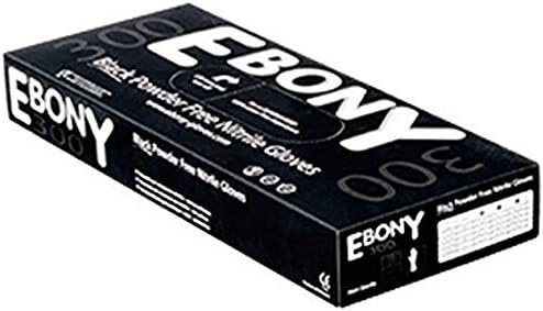 Ebony 300 - Powder Free, Black Nitrile Gloves - 300mm Extra Length Cuff - Box of 50
