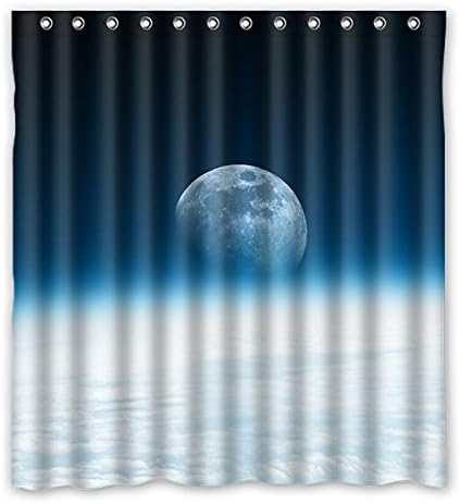 Beautiful Amazing Universe And Fantastic Earth Waterproof Bathroom Polyester Fabric Shower Curtain 66"x72" (167cm x 183cm)