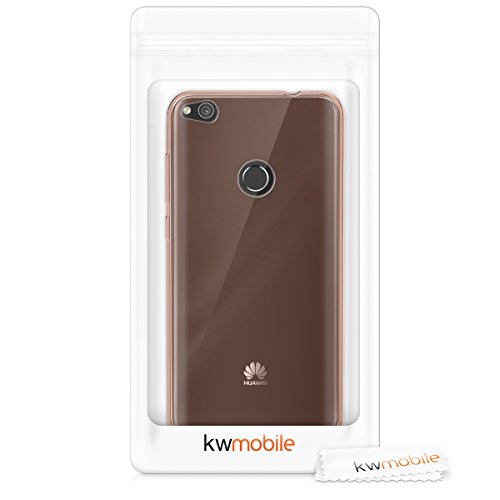 kwmobile Funda para Huawei P8 Lite  2017  - Carcasa Protectora de  TPU  para m  vil - Cover  Trasero  en  Oro Rosa 