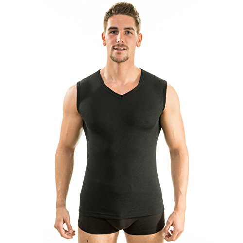 2 x 63050 Herren Athletic Vest by exclusiv HERMKO Funktionsunterhemd Muskelshirt mit V-Neck - 3