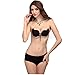 Produktbild LCLrute Sexy Frauen Sexy Strapless Instant Brust Lift Unsichtbare Silikon Push Up Mango Bra (D, Schwarz)