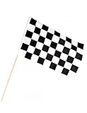Lavar a mano Racing Bandera Mano Línea Meta A Cuadros Blanco Y Negro Colorear 30X45X60 Cm