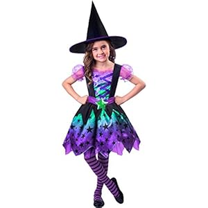 Disfraz Bruja Halloween Encantadora infantil niña