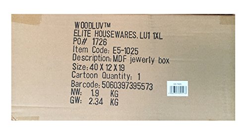 Woodluv Mehrzweck MDF Organizer Kosmetik Caddy mit 3 Schubladen und 13 Fächer, Weiß - 2