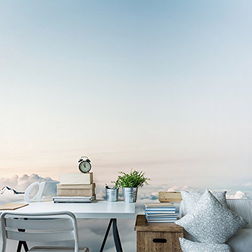 Fototapete 3D ‚Über den Wolken‘ 352×250 cm – Premium Inneneinrichtung für Zuhause oder Büro! - 2