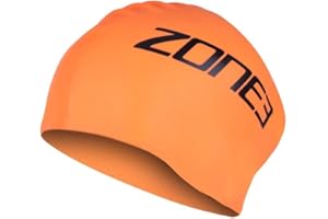 ZONE3 Large Silicone Swim Cap - Designed For Long Hair, Anti-tear, Comfortable, 48g
