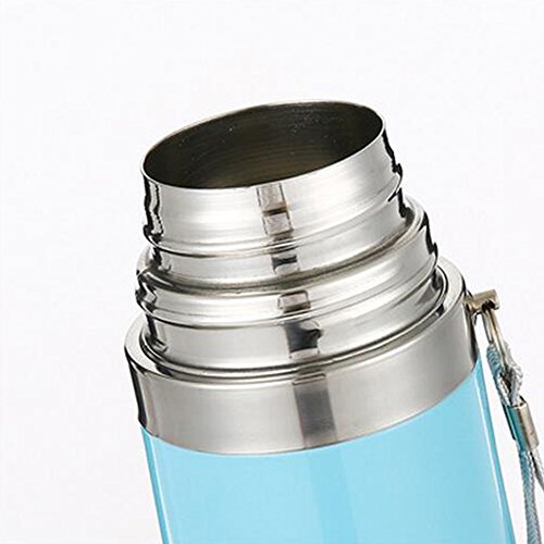 Thermoflasche 500ML Edelstahl-Thermosflasche Kinder Thermoskanne mit Becher Isolierflasche Vakuumflasche mit Reh Muster – rosa - 7