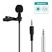 Produktbild GHB Lavalier Clip-on Kondensator-Mikrofon Omnidirectional Mini Mirkrofon für Iphone, Ipad, Android Handys Film Interviews und Video Recording