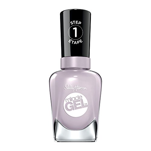 Sally Hansen Miracle Gel Nail Polish, Purple Shades, 230 All Chalked Up, a Cool Lavender, 14.7 ml