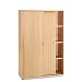 Produktbild Schomburg Büromöbel SERIE4000 - (Buche braun, Aktenschrank hoch) - Breite: 100 cm Höhe: 150 cm Tiefe: 40 cm, abschließbar, 2 Schiebe-Türen, 4 Fächer (mit Ordnerhöhe) 3 Fach-Böden