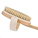 ACEVIVI Body Bath Brush - 100% Natural Bristles Therapeutic Body Dry Brush Comes with a Long Handle and Detachable Brush Heads - FREE Horse Hair Face Brush