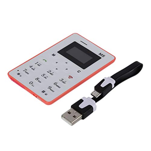 Preisvergleich Produktbild JullyeleDEgant Ursprüngliche eingehende Anruf-Erschütterungs-Funktion 1inch führte Bildschirm-Ultra dünne Karten-Minihandy-Doppelband-niedrige Strahlung für Kinder