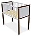 Grapi Mini Cot Bed with Mattress (Nut/Whitewash)