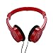 Produktbild samLIKE Faltbarer Over Ear Headset für Kinder, Tragbarer Headset für PC, 3.5MM Metallisches Stereo Noise Cancelling Kopfhörer, für PS4 / MP4 / PC/Laptop ( Rot)