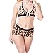 Produktbild Luckhome Damen Bikini Sets Bademode Badeanzug Push Up, Leopard Lingerie Babydoll Sleepwear Temptation Unterwäsche Sexy Set (Braun,S)