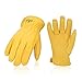 Produktbild Vgo Glove 2 Paare Arbeitshandschuhe, Luxus, aus echtem Hirschleder, für leichte Aufgaben, Fahrer und Handwerk, Multifunktion (Gelb, 9/L & 10/XL, DA9501) (2, 10/XL)