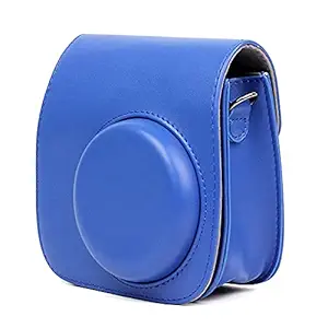 FotoCart Camera Compact Bag for Instax Mini 11 Instant Camera and Also use with Mini 8, Mini 9 & Mini 10 Instax Camera (Black) (Blue)