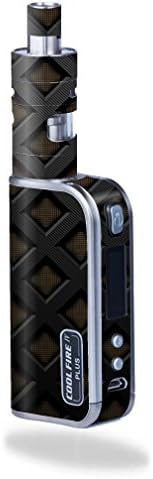 MightySkins Skin for Innokin Coolfire IV Plus 70W iSub Apex – Black Wall | Protective, Durable, and Unique Vinyl Decal wrap Cover | Easy to Apply, Remove, and Change Styles | Made in The USA