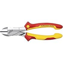 Wiha Professionele elektrische kniptang met DynamicJoint® met bevestigbare en afneembare openingsveer 200 mm, 8 (41279