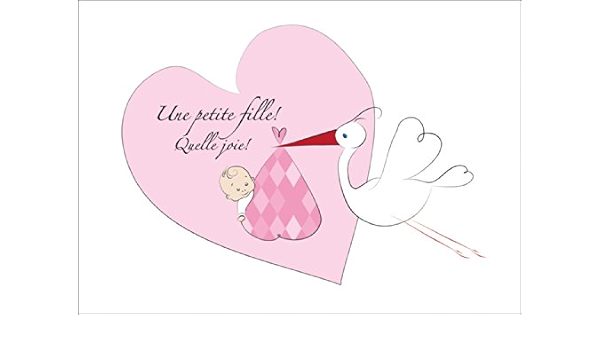 Kartenkaufrausch Mignonne Carte De Bebe Fille Carte De Felicitations Pour La Naissance Annonce De Naissance Avec Cigogne Avant Coeur Avec Une Baby Girl Une Petite Fille Quelle Joie Amazon Fr Fournitures De Kartenkaufrausch Mignonne Carte De Bebe Fille Carte De Felicitations Pour La Naissance Annonce De Naissance Avec Cigogne Avant Coeur Avec Une Baby Girl Une Petite Fille Quelle Joie Amazon Fr Fournitures De