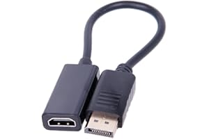 REY Adaptador DP (DisplayPort) Macho a HDMI Hembra, hasta 4K