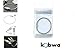 Kobwa(TM) 3D Dog Baby Infant Newborn Hooded Bath Towel Blankets (White) with Kobwa's Keyring