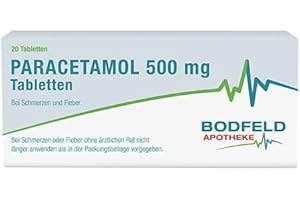 PARACETAMOL 500 mg Tabletten Bodfeld Apotheke, 1x20 Stk.